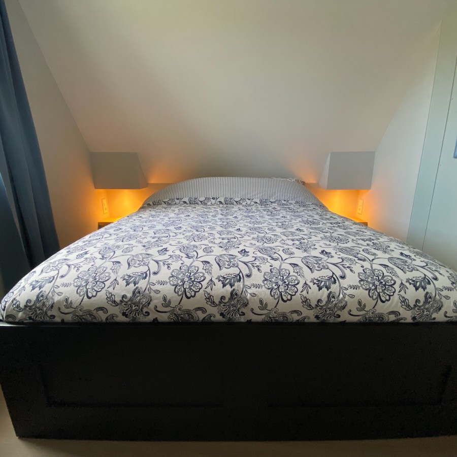 Vakantiewoning Westkaap slaapkamer met queensize bed