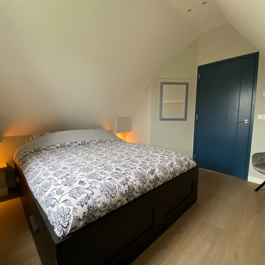 Vakantiewoning Westkaap slaapkamer met queensize bed